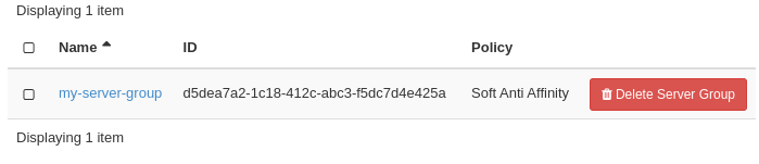 Configure Server Group